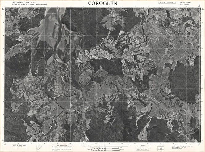 Coroglen / this map was compiled by N.Z. Aerial Mapping Ltd. for Lands & Survey Dept., N.Z.