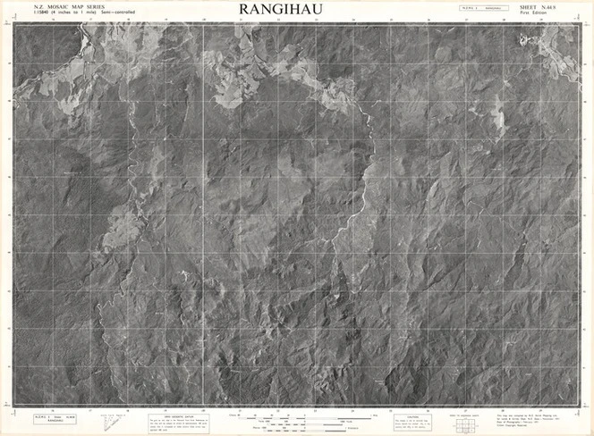 Rangihau / this map was compiled by N.Z. Aerial Mapping Ltd. for Lands & Survey Dept., N.Z.