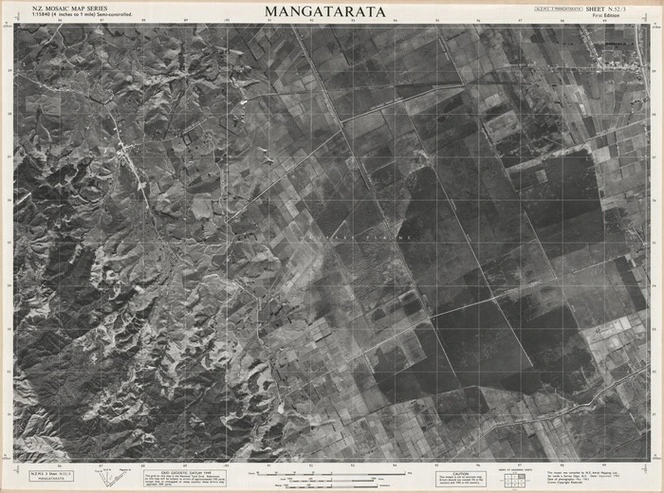 Mangatarata / this mosaic was compiled by N.Z. Aerial Mapping Ltd. for Lands & Survey Dept., N.Z.