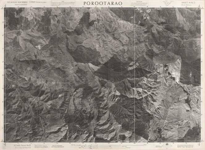 Porootarao / this mosaic compiled by N.Z. Aerial Mapping Ltd. for Lands and Survey Dept., N.Z.