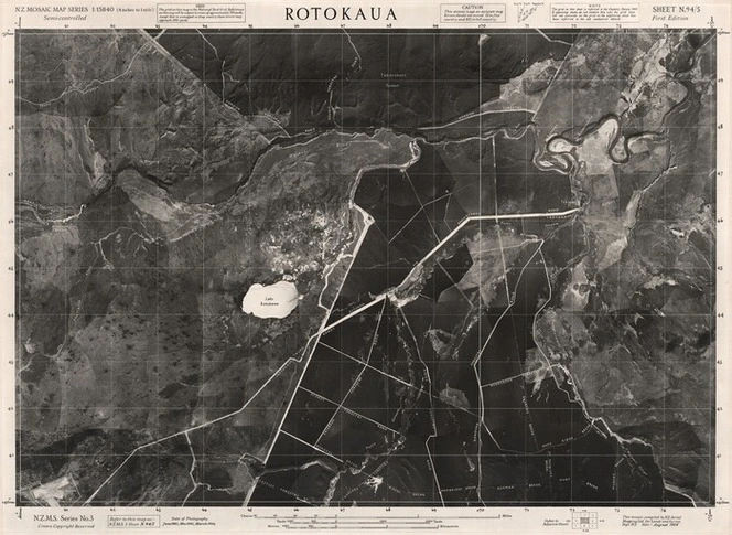 Rotokaua [i.e. Rotokawa] / this mosaic compiled by N.Z. Aerial Mapping Ltd. for Lands and Survey Dept., N.Z.