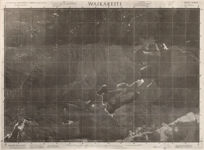 Waikareiti / this mosaic compiled by N.Z. Aerial Mapping Ltd. for Lands and Survey Dept., N.Z.