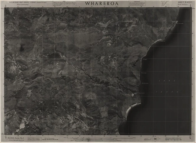 Whareroa / this mosaic compiled by N.Z. Aerial Mapping Ltd. for Lands and Survey Dept., N.Z.