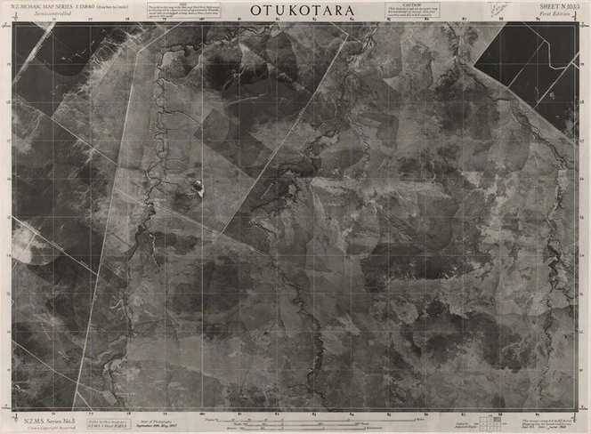 Otukotara / this mosaic compiled by N.Z. Aerial Mapping Ltd. for Lands and Survey Dept., N.Z.