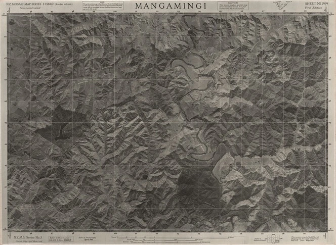 Mangamingi / this mosaic compiled by N.Z. Aerial Mapping Ltd. for Lands and Survey Dept., N.Z.