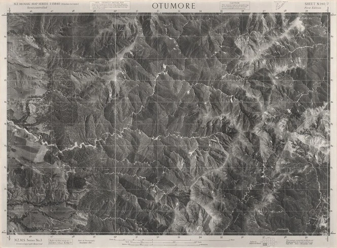 Otumore / this mosaic compiled by N.Z. Aerial Mapping Ltd. for Lands and Survey Dept., N.Z.