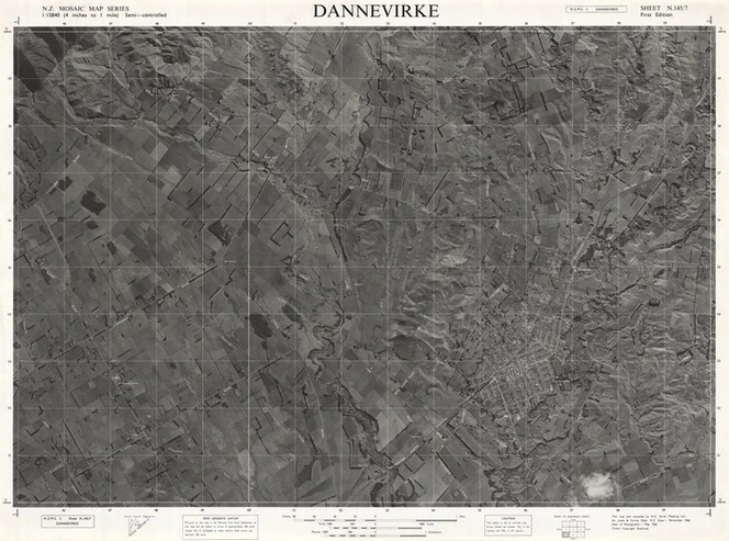 Dannevirke / this map was compiled by N.Z. Aerial Mapping Ltd. for Lands and Survey Dept., N.Z.