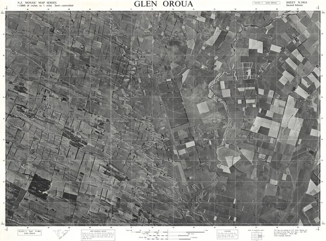 Glen Oroua / this map was compiled by N.Z. Aerial Mapping Ltd. for Lands & Survey Dept., N.Z.