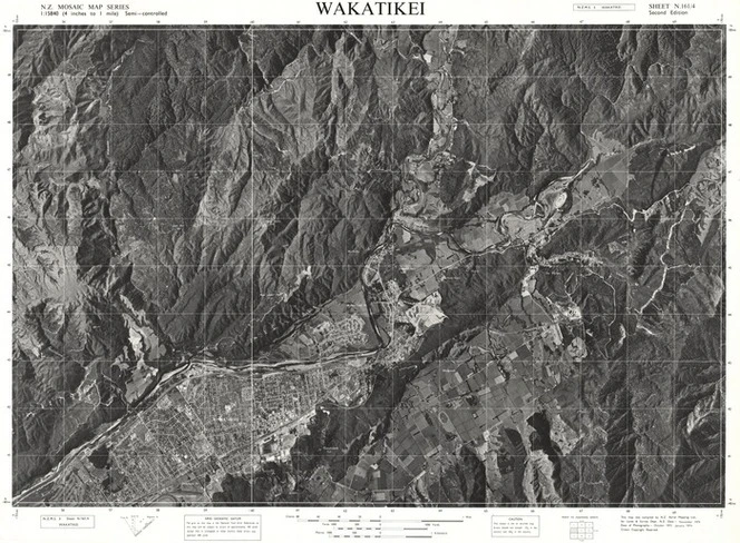 Wakatikei / this map was compiled by N.Z. Aerial Mapping Ltd. for Lands and Survey Dept., N.Z.