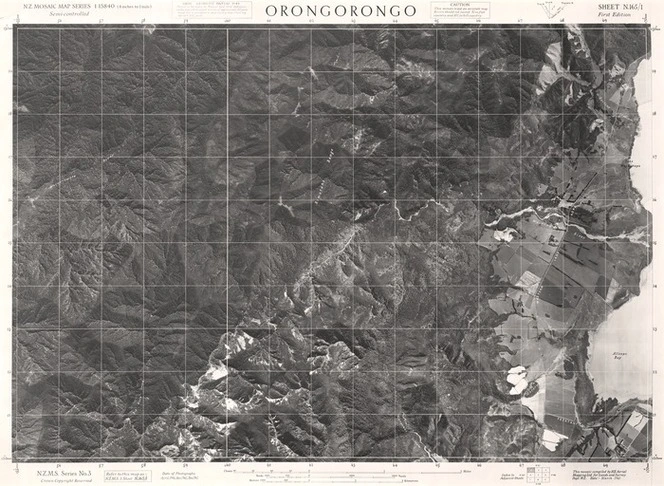 Orongorongo / this mosaic compiled by N.Z. Aerial Mapping Ltd. for Lands and Survey Dept., N.Z.