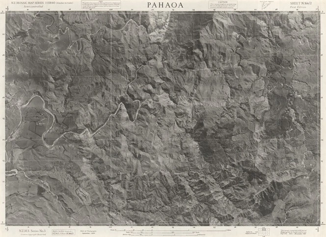 Pahaoa / this mosaic compiled by N.Z. Aerial Mapping Ltd. for Lands and Survey Dept., N.Z.