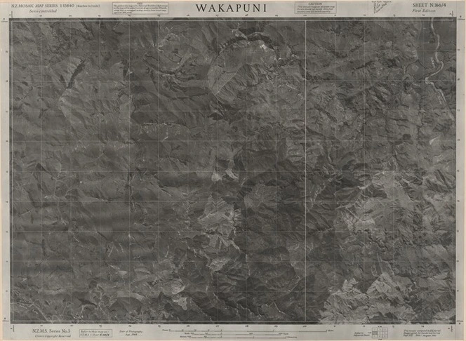 Wakapuni / this mosaic compiled by N.Z. Aerial Mapping Ltd. for Lands and Survey Dept., N.Z.