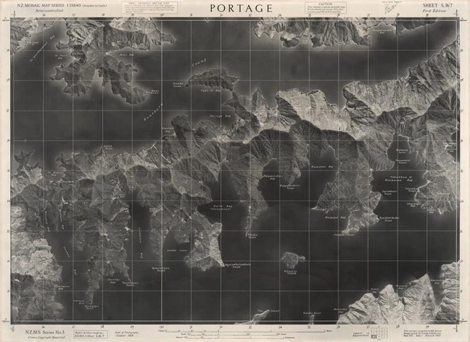 Portage / this mosaic compiled by N.Z. Aerial Mapping Ltd. for Lands and Survey Dept., N.Z.