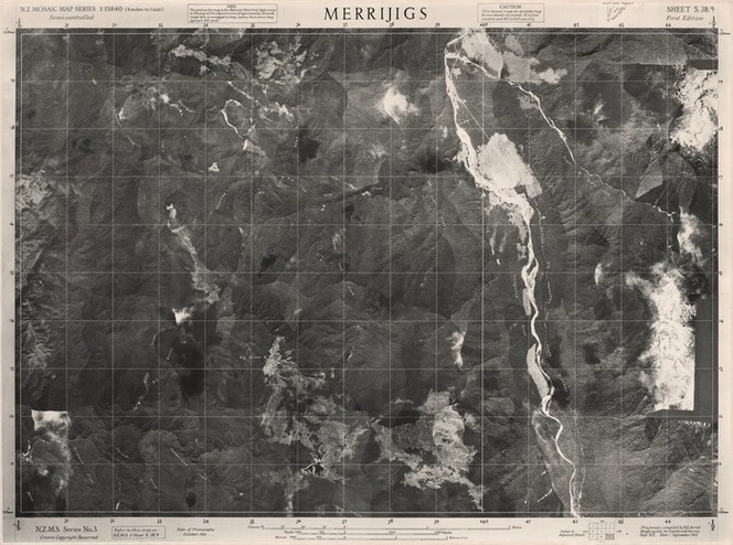 Merrijigs / this mosaic compiled by N.Z. Aerial Mapping Ltd. for Lands and Survey Dept., N.Z.