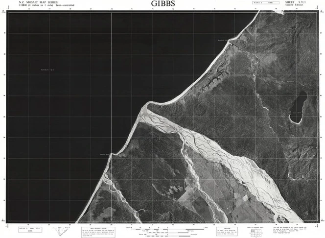 Gibbs / this map was compiled by N.Z. Aerial Mapping Ltd. for Lands & Survey Dept., N.Z.
