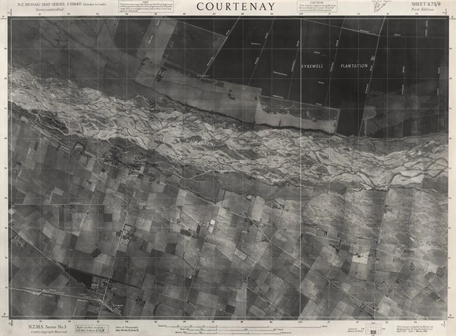 Courtenay / this mosaic compiled by N.Z. Aerial Mapping Ltd. for Lands and Survey Dept., N.Z.