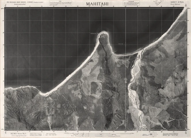 Mahitahi / this mosaic compiled by N.Z. Aerial Mapping Ltd. for Lands and Survey Dept., N.Z.