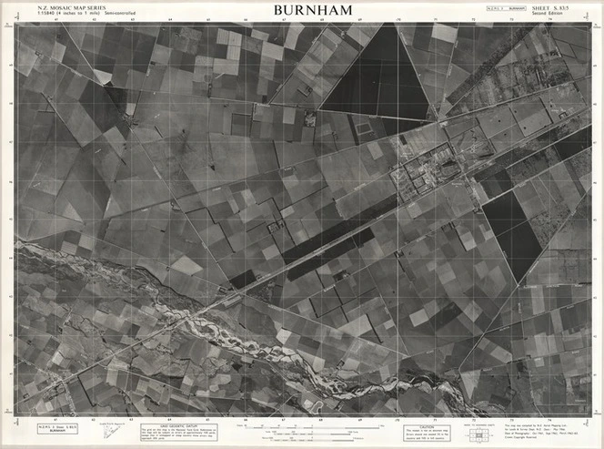 Burnham / this map was compiled by N.Z. Aerial Mapping Ltd. for Lands & Survey Dept., N.Z.