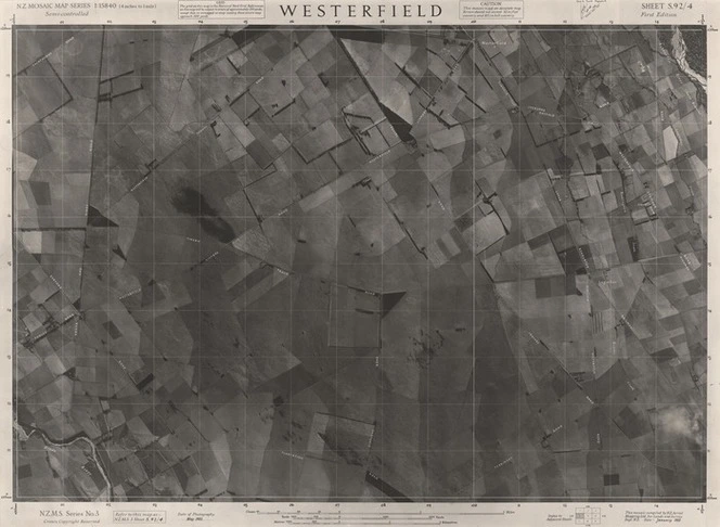 Westerfield / this mosaic compiled by N.Z. Aerial Mapping Ltd. for Lands and Survey Dept., N.Z.