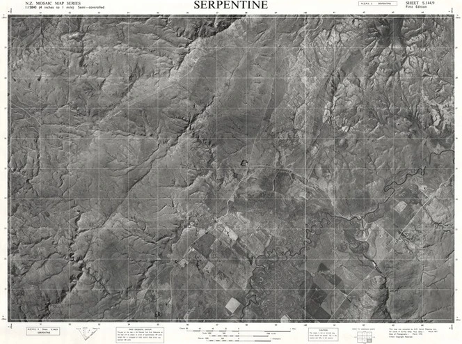 Serpentine / this map was compiled by N.Z. Aerial Mapping Ltd. for Lands and Survey Dept., N.Z.