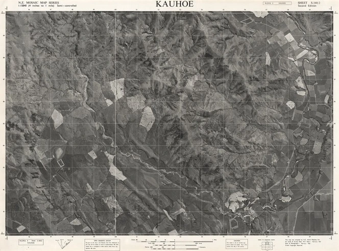 Kauhoe / this map was compiled by N.Z. Aerial Mapping Ltd. for Lands & Survey Dept., N.Z.