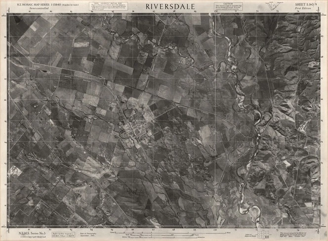 Riversdale / this mosaic compiled by N.Z. Aerial Mapping Ltd. for Lands and Survey Dept., N.Z.