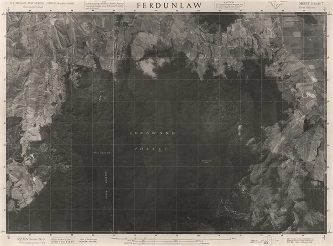 Ferdunlaw / this mosaic compiled by N.Z. Aerial Mapping Ltd. for Lands and Survey Dept., N.Z.