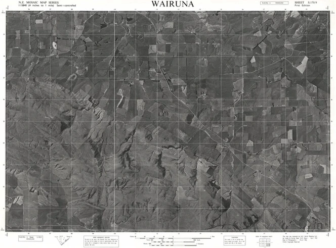 Wairuna / this map was compiled by N.Z. Aerial Mapping Ltd. for Lands & Survey Dept., N.Z.