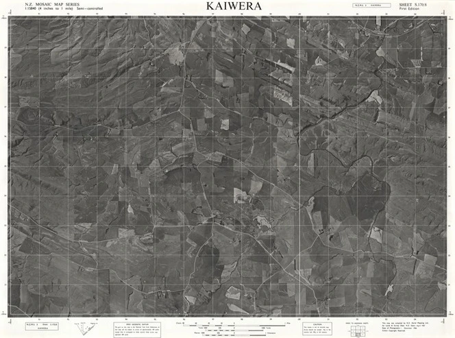 Kaiwera / this map was compiled by N.Z. Aerial Mapping Ltd. for Lands & Survey Dept., N.Z.