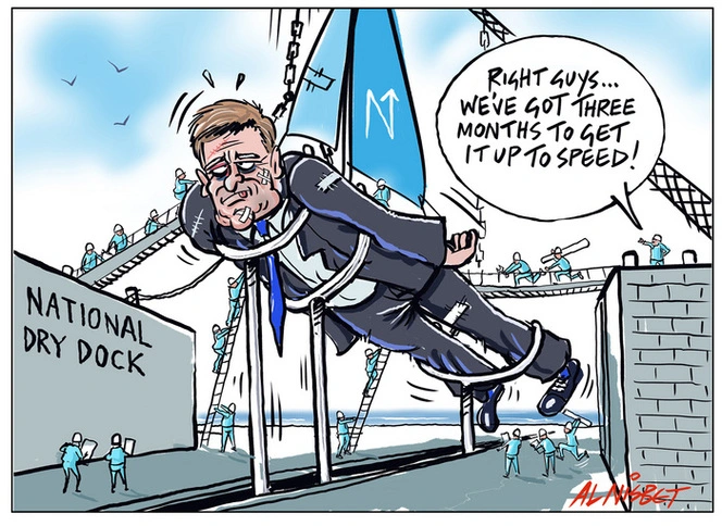National Party works to make Bill English shipshape