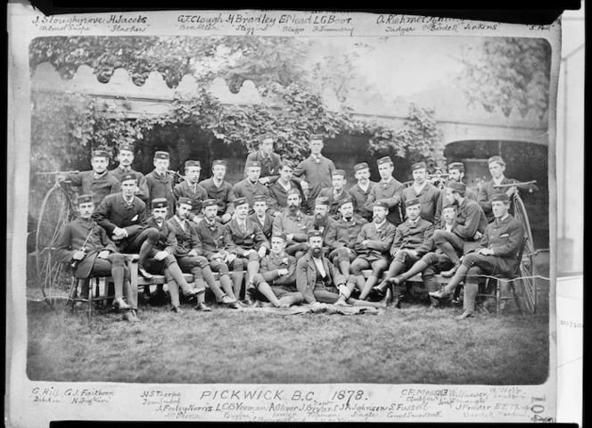 Pickwick Bicycle Club, probably London, England