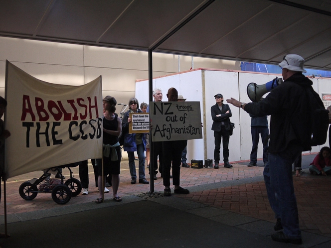 Photographs of the Waihopai Protest, Wellington, March 2010