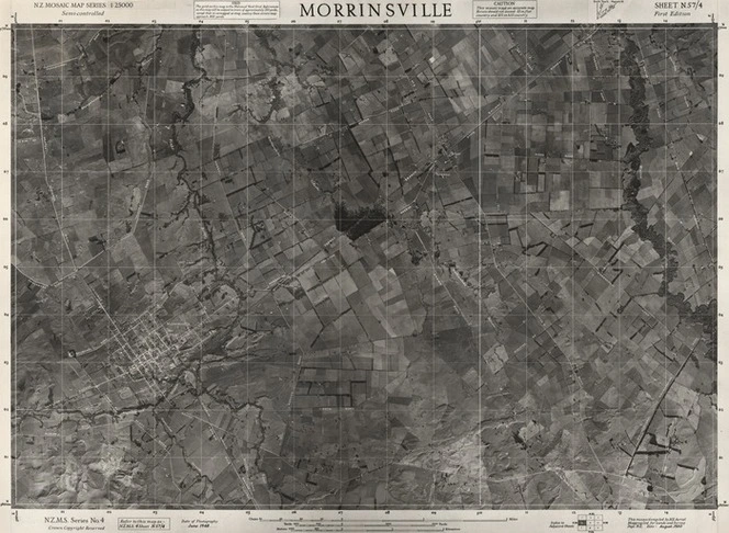 Morrinsville / this mosaic compiled by N.Z. Aerial Mapping Ltd. for Lands and Survey Dept., N.Z.