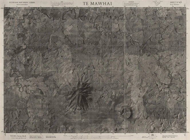 Te Mawhai / this mosaic compiled by N.Z. Aerial Mapping Ltd. for Lands and Survey Dept., N.Z.