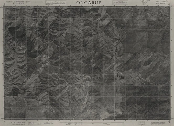 Ongarue / this mosaic compiled by N.Z. Aerial Mapping Ltd. for Lands and Survey Dept., N.Z.