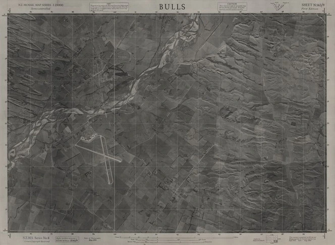 Bulls / this map compiled by N.Z. Aerial Mapping Ltd. for Lands and Survey Dept., N.Z.