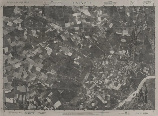 Kaiapoi / this mosaic compiled by N.Z. Aerial Mapping Ltd. for Lands and Survey Dept., N.Z.