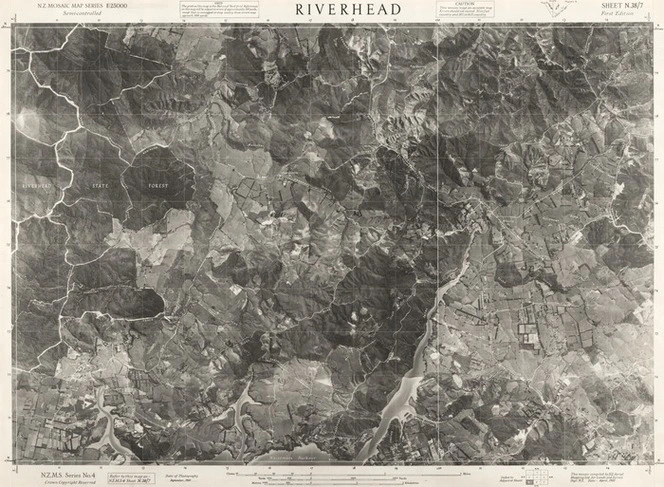 Riverhead / this mosaic compiled by N.Z. Aerial Mapping Ltd. for Lands and Survey Dept., N.Z.