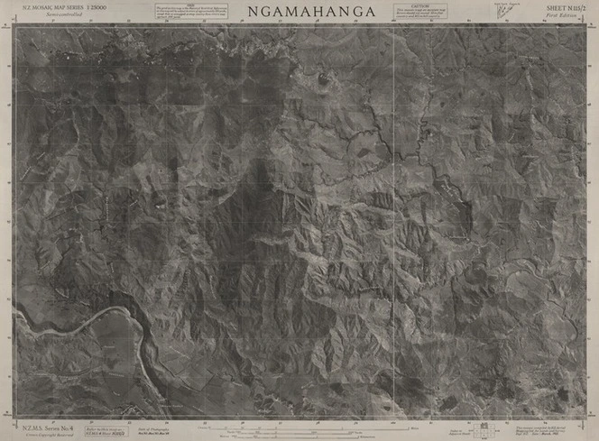 Ngamahanga / this mosaic compiled by N.Z. Aerial Mapping Ltd. for Lands and Survey Dept., N.Z.