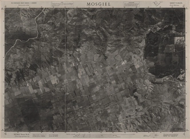 Mosgiel / this mosaic compiled by N.Z. Aerial Mapping Ltd. for Lands and Survey Dept. N.Z.