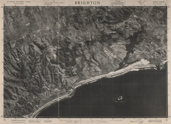 Brighton / this mosaic compiled by N.Z. Aerial Mapping Ltd. for Lands and Survey Dept., N.Z.