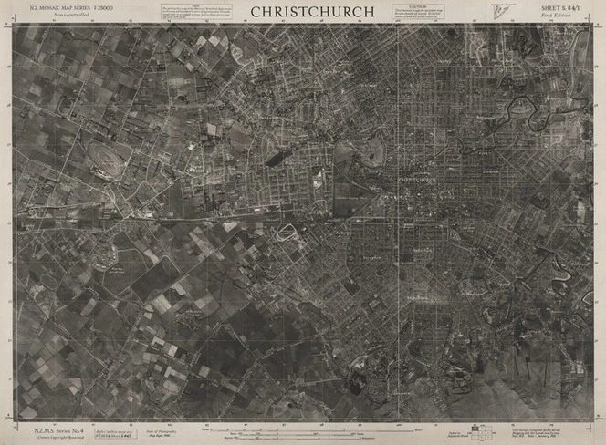 Christchurch / this mosaic compiled by N.Z. Aerial Mapping Ltd. for Lands and Survey Dept. N.Z.