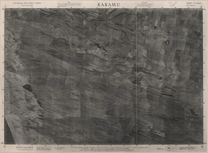 Karamu / this mosaic compiled by N.Z. Aerial Mapping Ltd. for Lands and Survey Dept., N.Z.