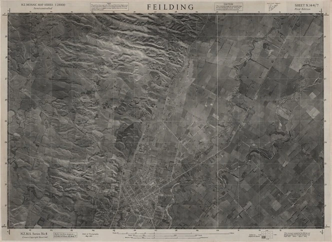 Feilding / this mosaic compiled by N.Z. Aerial Mapping Ltd. for Lands and Survey Dept., N.Z.