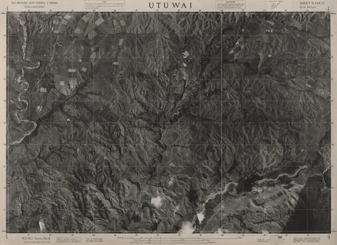 Utuwai / this mosaic compiled by N.Z. Aerial Mapping Ltd. for Lands and Survey Dept., N.Z.