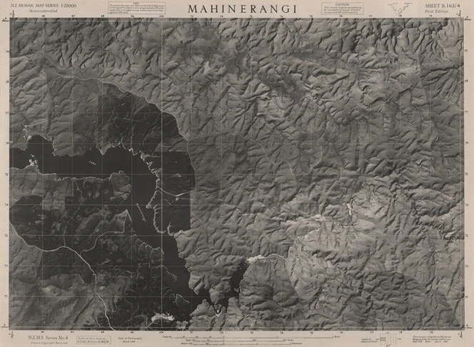 Mahinerangi / this mosaic compiled by N.Z. Aerial Mapping Ltd. for Lands and Survey Dept., N.Z.