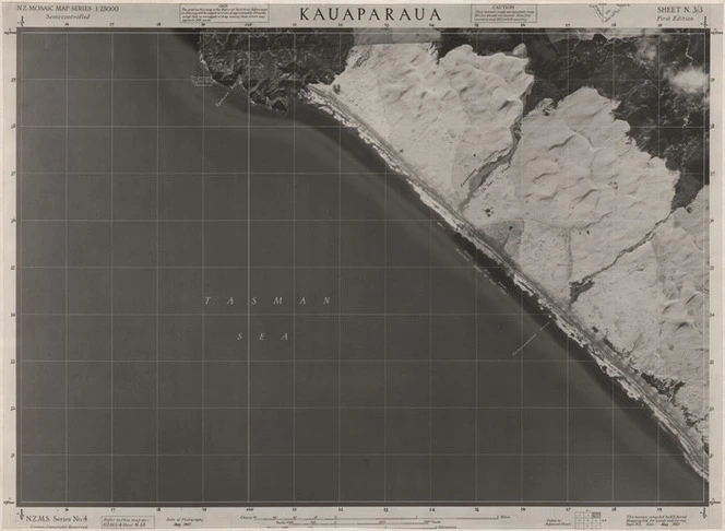 Kauaparaua / this mosaic compiled by N.Z. Aerial Mapping Ltd. for Lands and Survey Dept., N.Z.