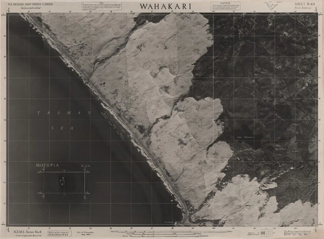 Wahakari / this mosaic compiled by N.Z. Aerial Mapping Ltd. for Lands and Survey Dept., N.Z.