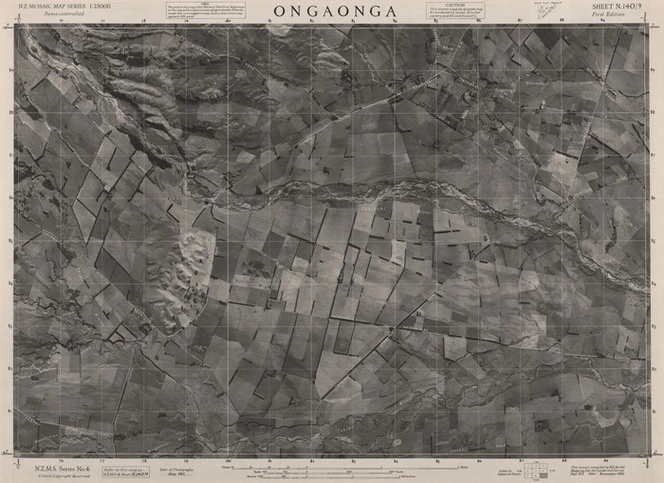 Ongaonga / this mosaic compiled by N.Z. Aerial Mapping Ltd. for Lands and Survey Dept., N.Z.