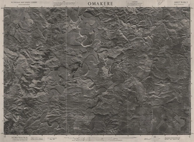 Omakere / this mosaic compiled by N.Z. Aerial Mapping Ltd. for Lands and Survey Dept., N.Z.